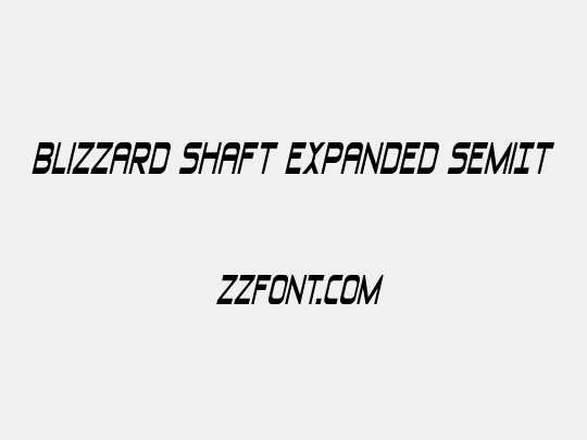 Blizzard Shaft Expanded SemiIt