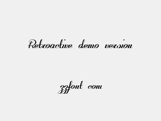 Retroactive_demo-version