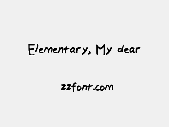 Elementary, My dear