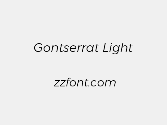 Gontserrat Light