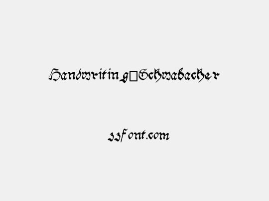 Handwriting_Schwabacher