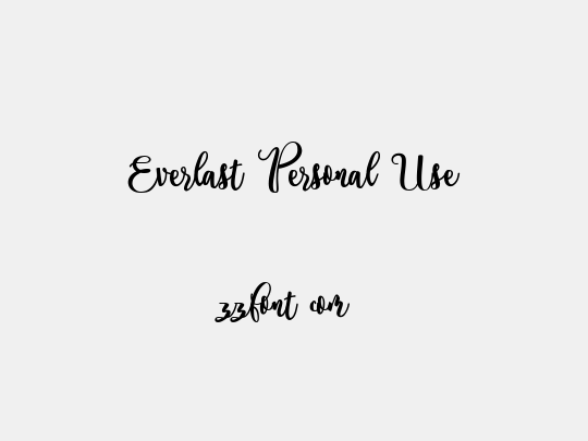 Everlast Personal Use