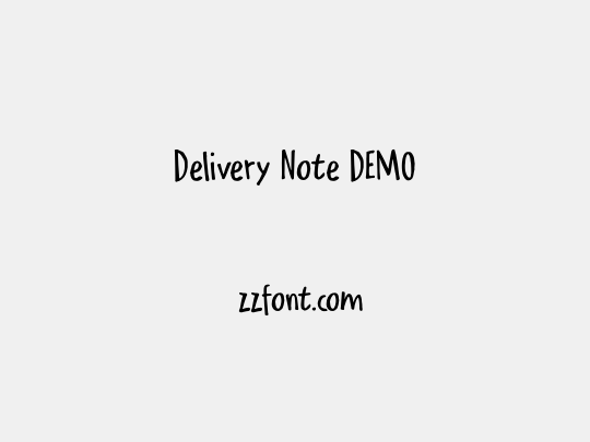 Delivery Note DEMO