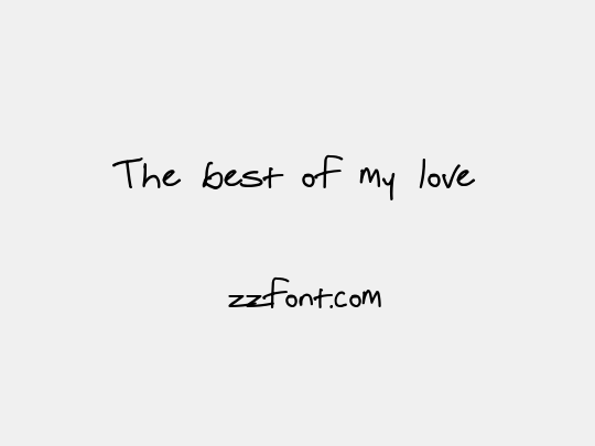 The best of my love