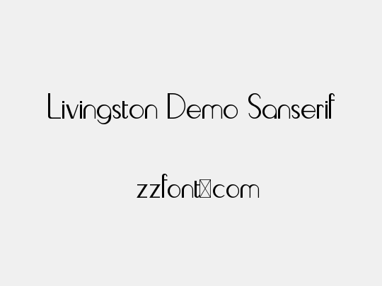 Livingston Demo Sanserif