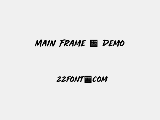 Main Frame - Demo