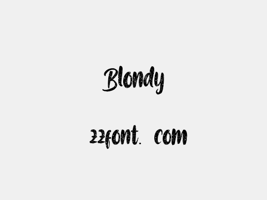 Blondy