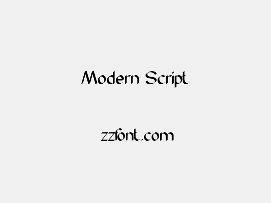 Modern Script