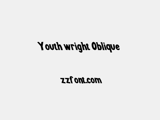 Youth wright Oblique
