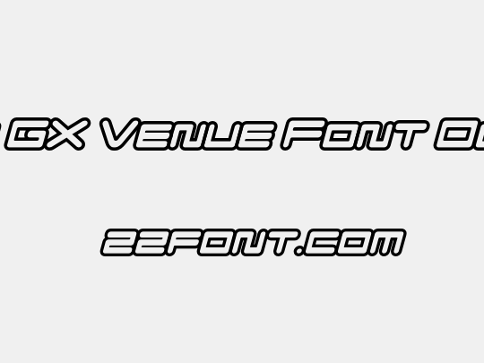 F-Zero GX Venue Font Outlines