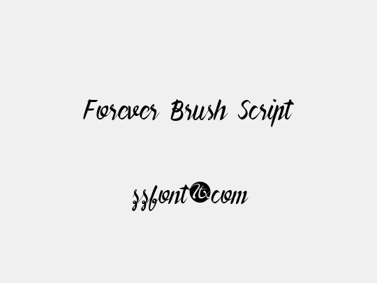 Forever Brush Script
