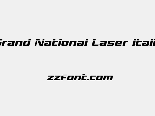 Grand National Laser Italic