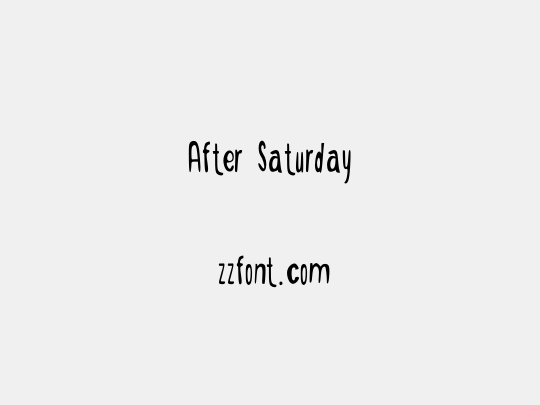 After Saturday