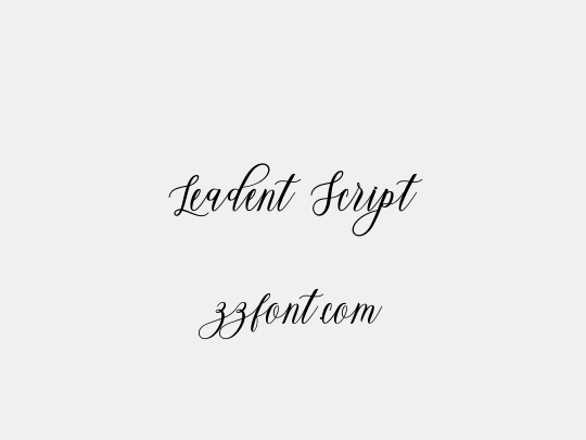 Leadent Script