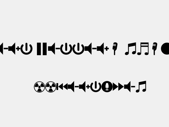 font bottons music