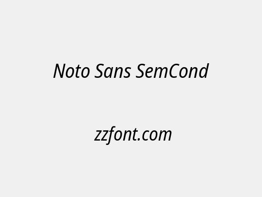 Noto Sans SemCond