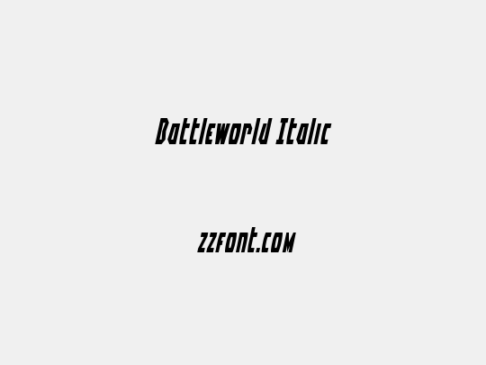 Battleworld Italic