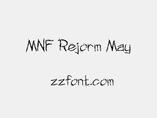 MNF Rejorm May