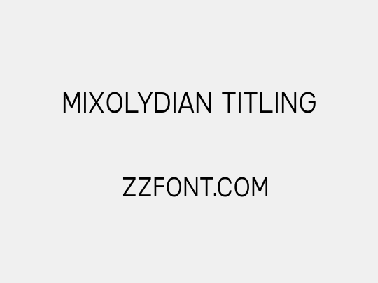 Mixolydian Titling