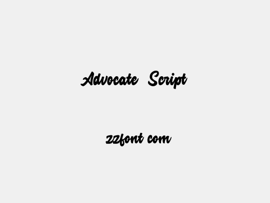 Advocate Script