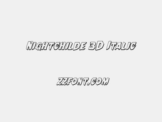 Nightchilde 3D Italic