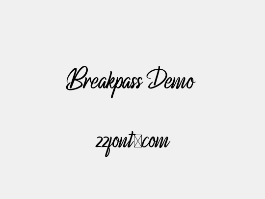 Breakpass Demo