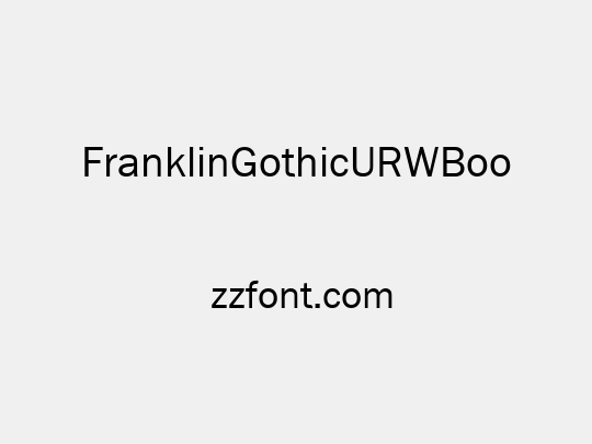 FranklinGothicURWBoo
