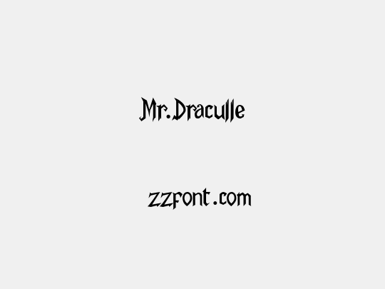 Mr.Draculle