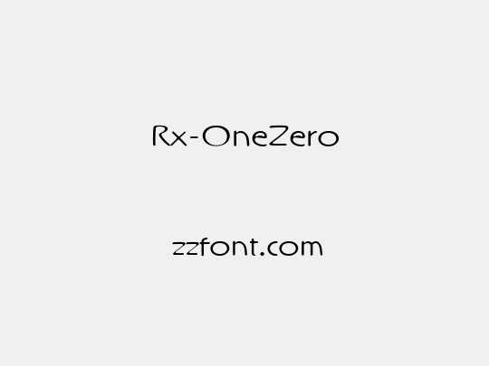 Rx-OneZero