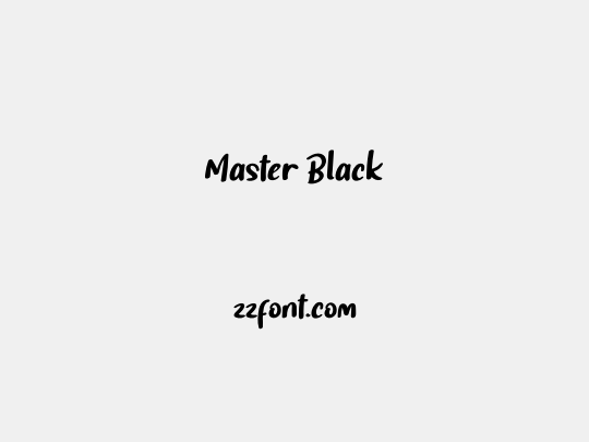 Master Black