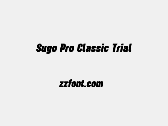 Sugo Pro Classic Trial