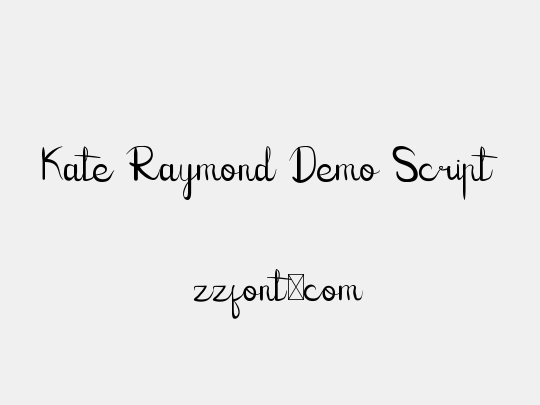 Kate Raymond Demo Script