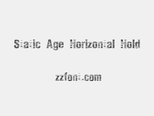Static Age Horizontal Hold