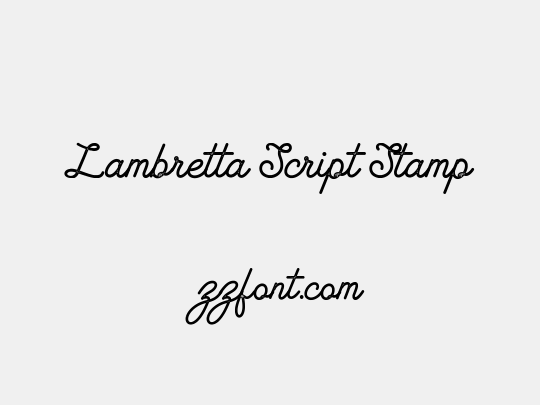 Lambretta Script Stamp