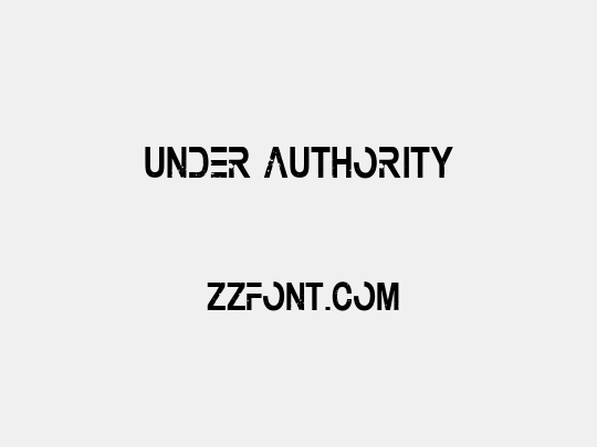 Under Authority