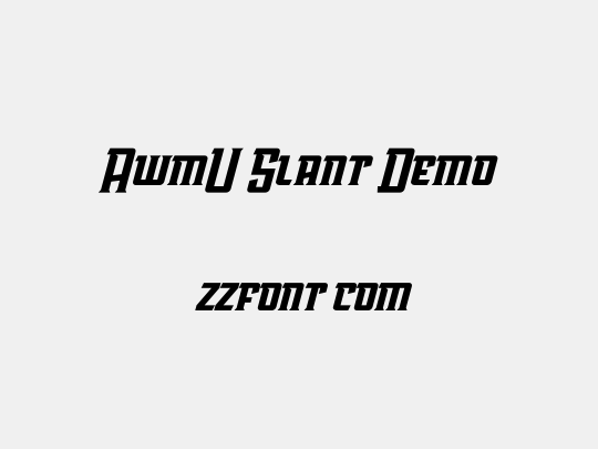 AwmU Slant Demo