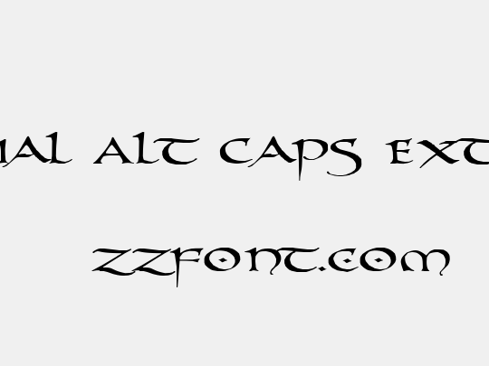 PR Uncial Alt Caps Extended