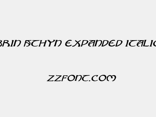 Brin Athyn Expanded Italic