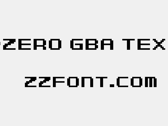 F-Zero GBA Text 1