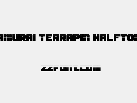 Samurai Terrapin Halftone