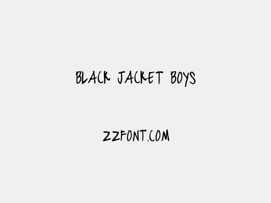 black jacket boys