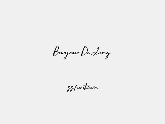 Bonjour De Jong