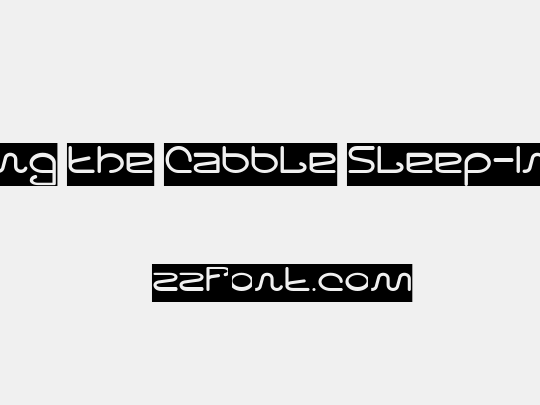 Letting The Cabble Sleep-Invers