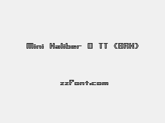 Mini Kaliber O TT (BRK)