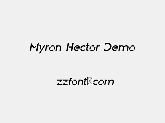 Myron Hector Demo