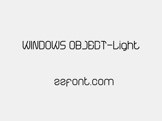 WINDOWS OBJECT-Light
