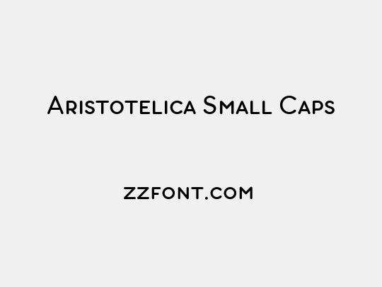 Aristotelica Small Caps