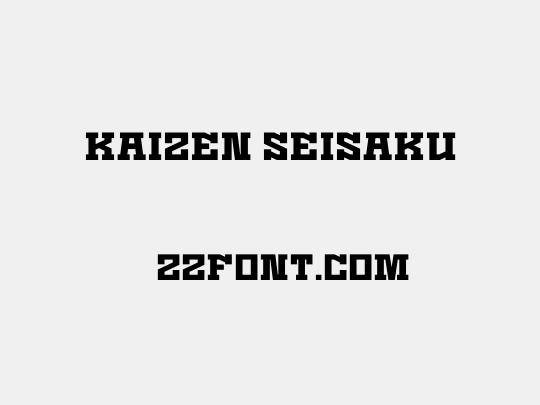 Kaizen Seisaku