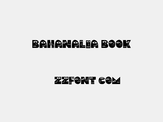 Bahanalia Book