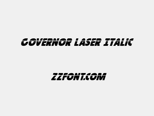 Governor Laser Italic